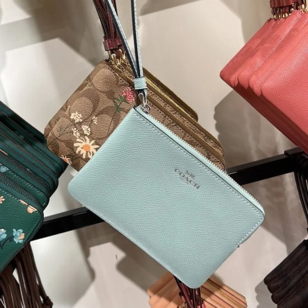 Coach Corner Zip Wristlet NWT